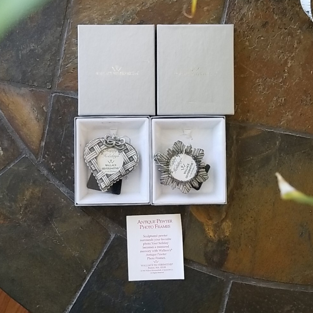 NIB Wallace Silversmiths 1991 Pewter Frames